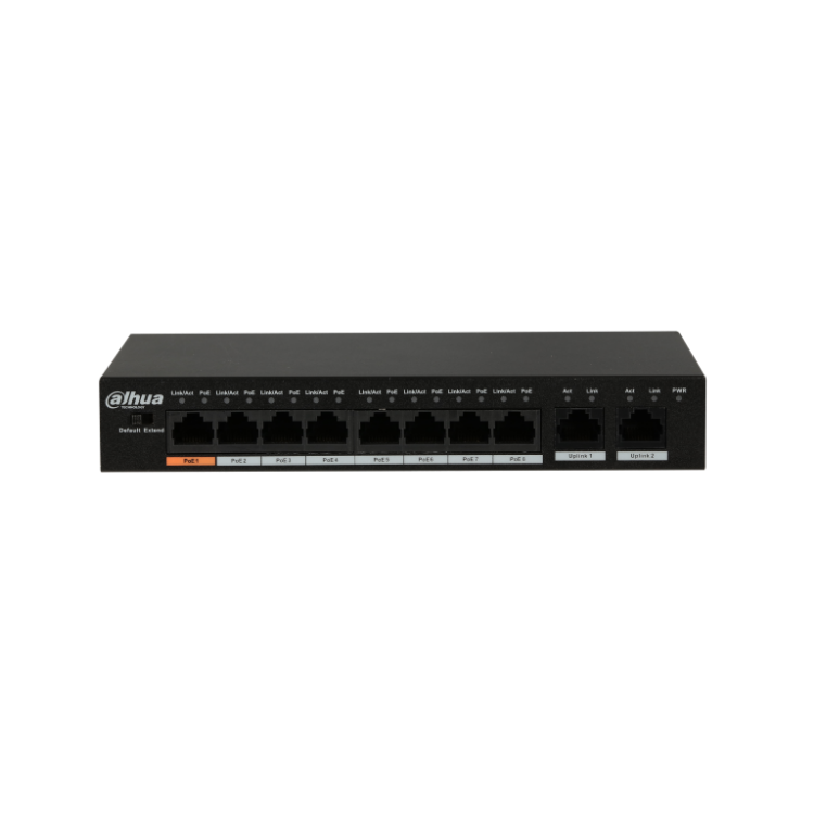 Pilt POE switch Dahua 8-POE PFS3010-8ET-96-V2