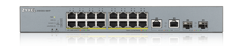 Pilt POE switch ZYXCEL 16-POE GS1350-18HP