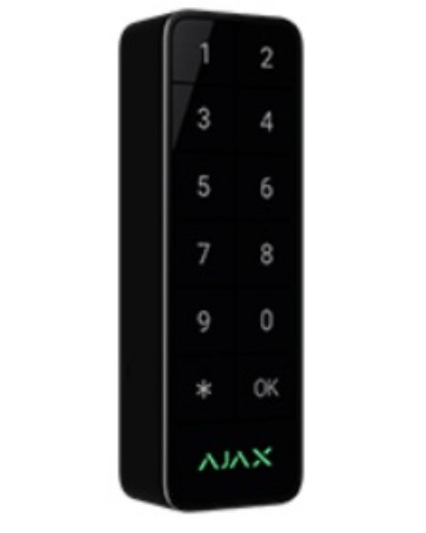 Pilt Kaardilugejaga sõrmistik välitingimustesse Ajax Superior Keypad Outdoor FIBRA (must)