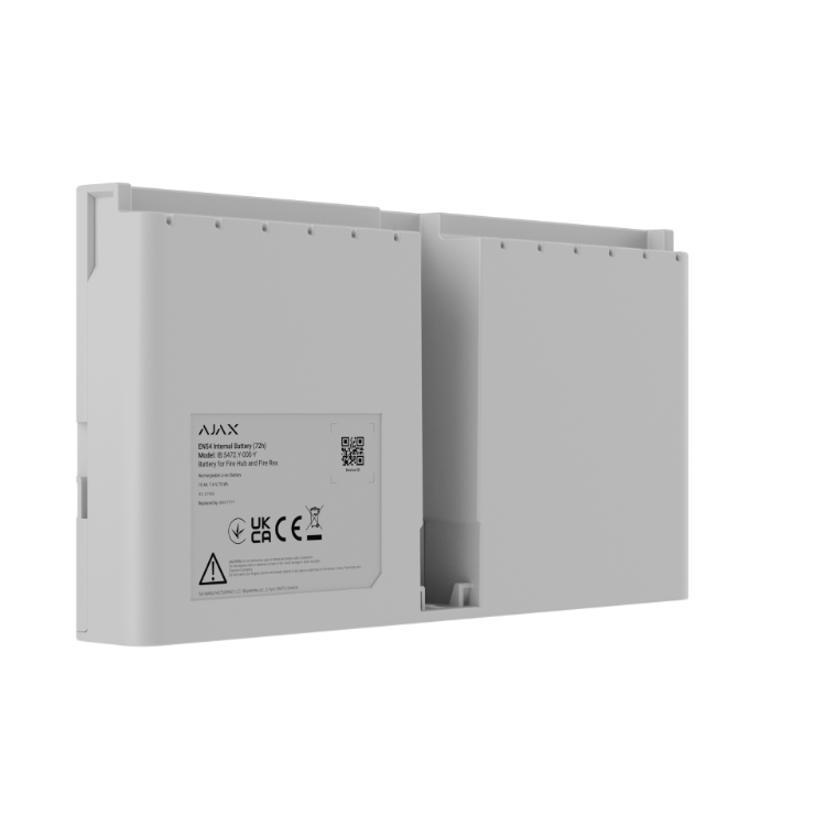 Pilt Ajax EN54 Internal Battery (72h), valge