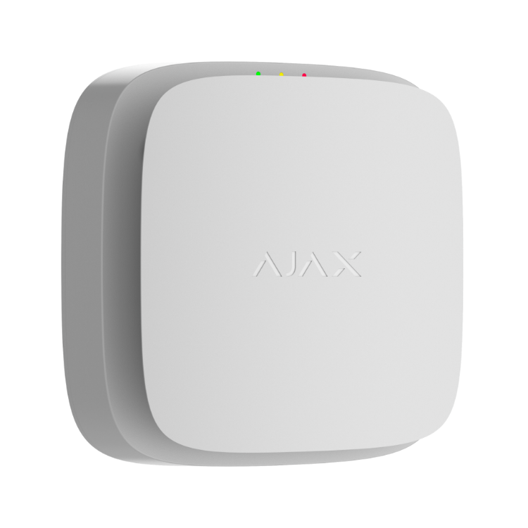 Pilt Ajax EN54 FireProtect (Smoke/Sounder) suitsuandur sireeniga, valge