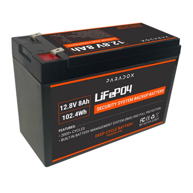 Pilt Aku Paradox LiFePO4 (12.8V/8Ah), 2000+ tsüklit